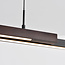 3-staps dimbare hanglamp Leia - zwart in donker hout