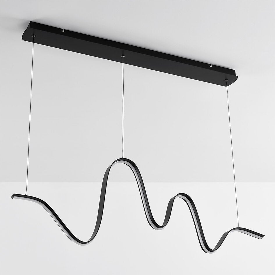 Design hanglamp Linea in kronkelvorm met 3-staps dim