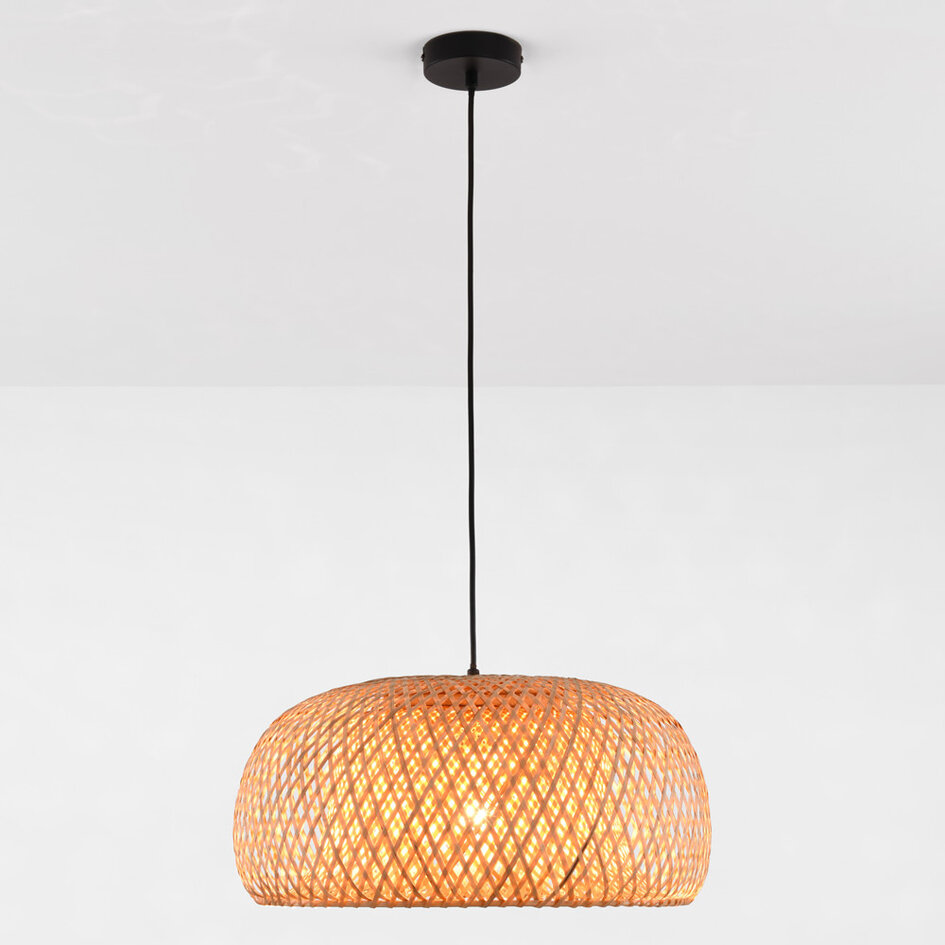 1-lichts bamboe hanglamp - Taha