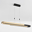Hanglamp Lilia met 3-staps dim - zwart met goud