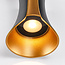Buitenwandlamp Else met geïntegreerde LED - zwart met goud