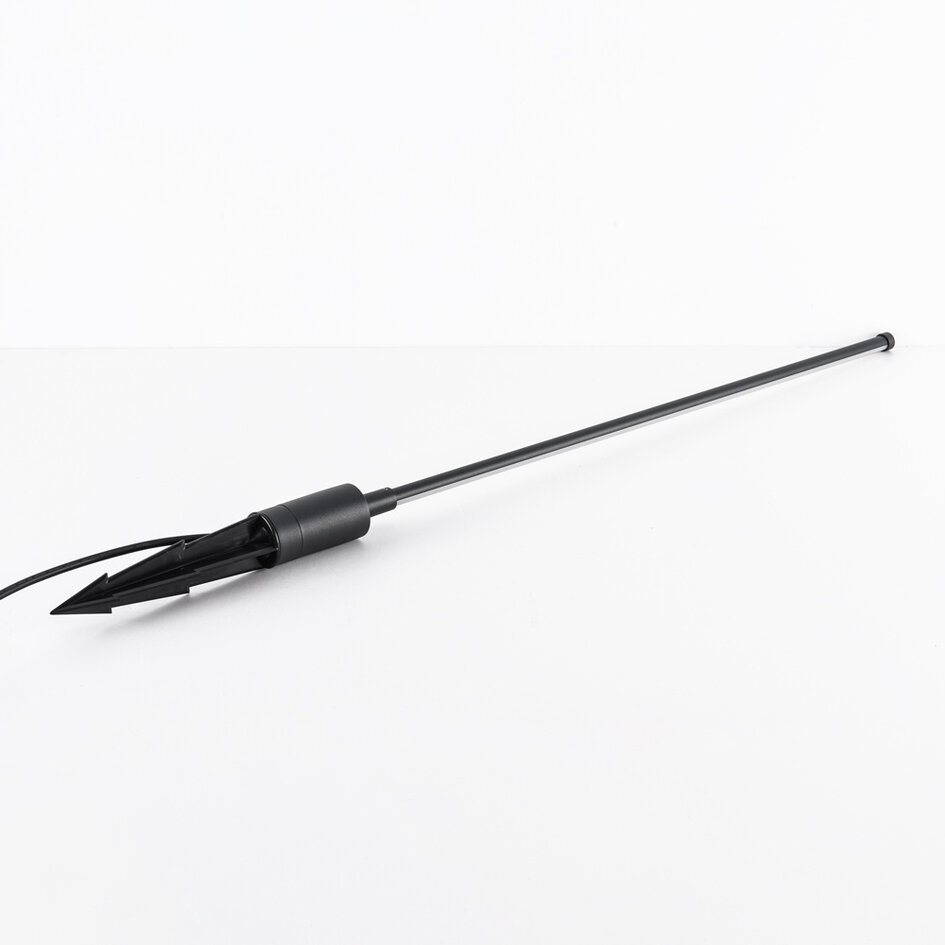 Minimalistische staande buitenlamp Lyell met grondpen - antraciet met geïntegreerde LED