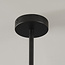 6-lichts hanglamp Callie - zwart met melkwit glas