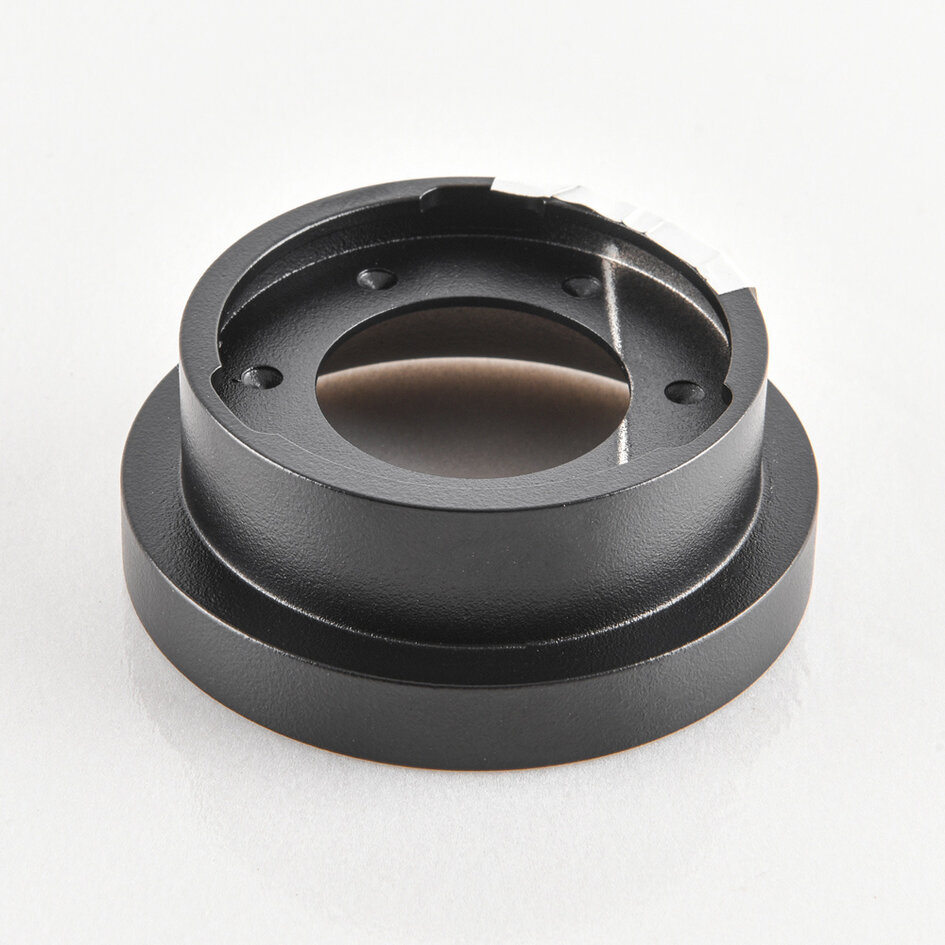 9W inbouwspot Meya met ring 1 in zwart