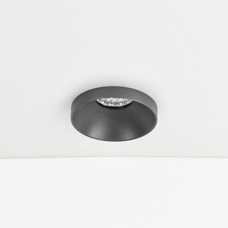 Inbouwspot Meya 9W met ring 1 - donkergrijs