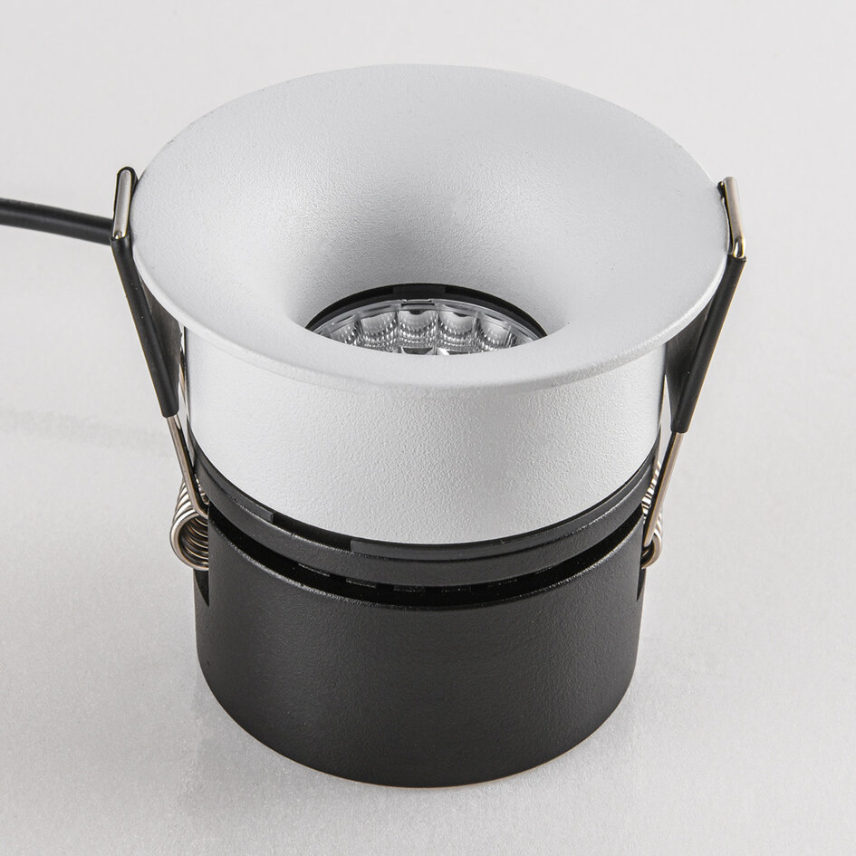 9W inbouwspot Meya met ring 2 - wit