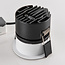9W inbouwspot Meya met ring 2 - wit