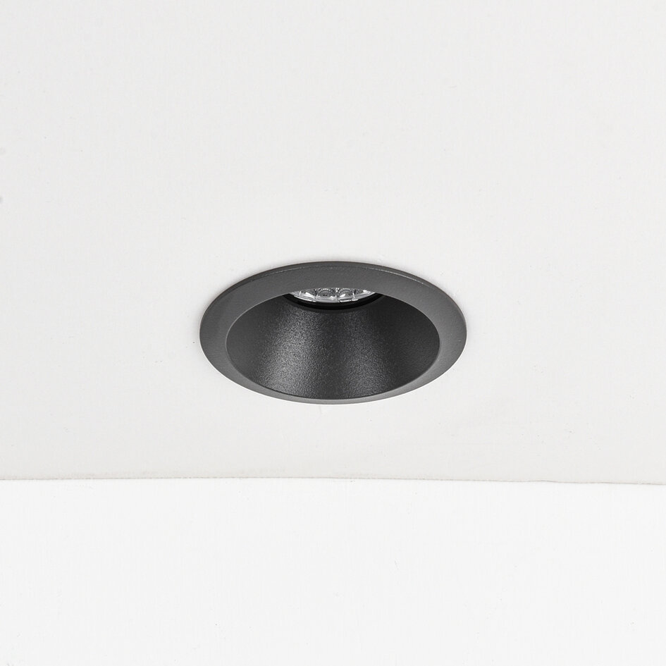Inbouwspot Meya 9W met ring 3 - donkergrijs