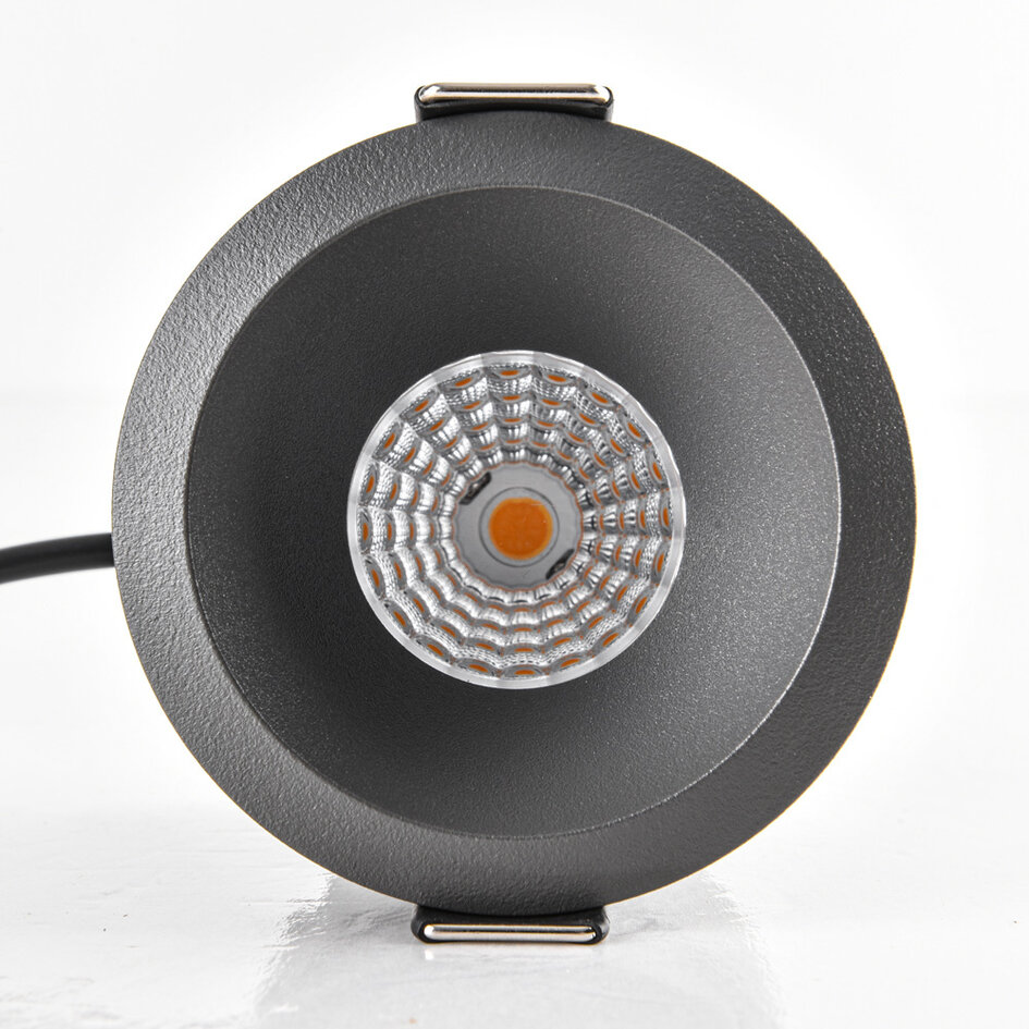 Inbouwspot Meya 9W met ring 3 - donkergrijs