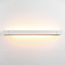Witte draaibare wandlamp Sirle, 60 cm