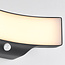 Buitenwandlamp Graham met sensor - zwart met geïntegreerde LED
