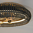 Plafondventilator zwart met bamboe en aanpasbare kleurtemperatuur Ø58 cm - Bamboozle