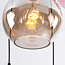 Hanglamp 4-lichts met gekleurd glas - Liya