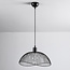 Hanglamp Ravi - zwart metaal met open kap