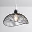 Hanglamp Ravi - zwart metaal met open kap
