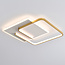 Vierkante design plafondlamp Rune 2-lichts met dimbare LEDs
