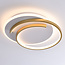 Design plafondlamp 2-lichts Reza met dimbare LEDs - rond