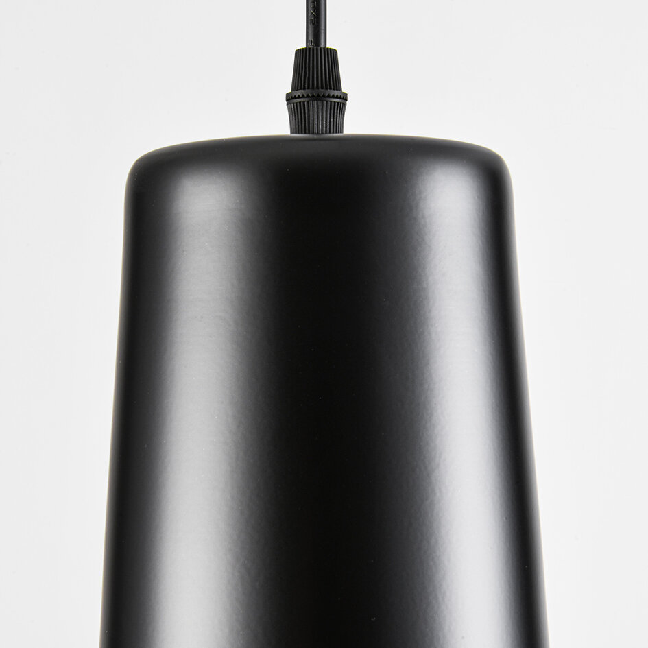 Moderne hanglamp Sicily - zwart met gouden decoratie