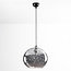 Design hanglamp met ovaal smoke glas – Palermo