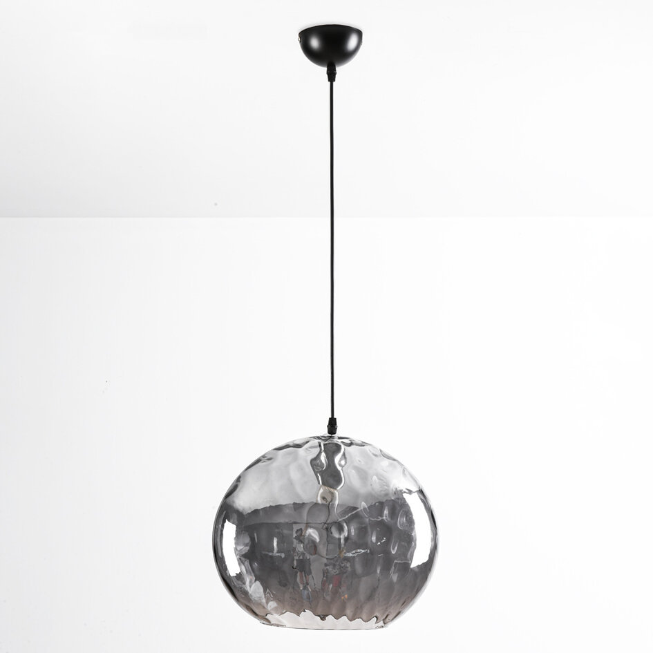 Design hanglamp Palermo - ovaal smoke glas