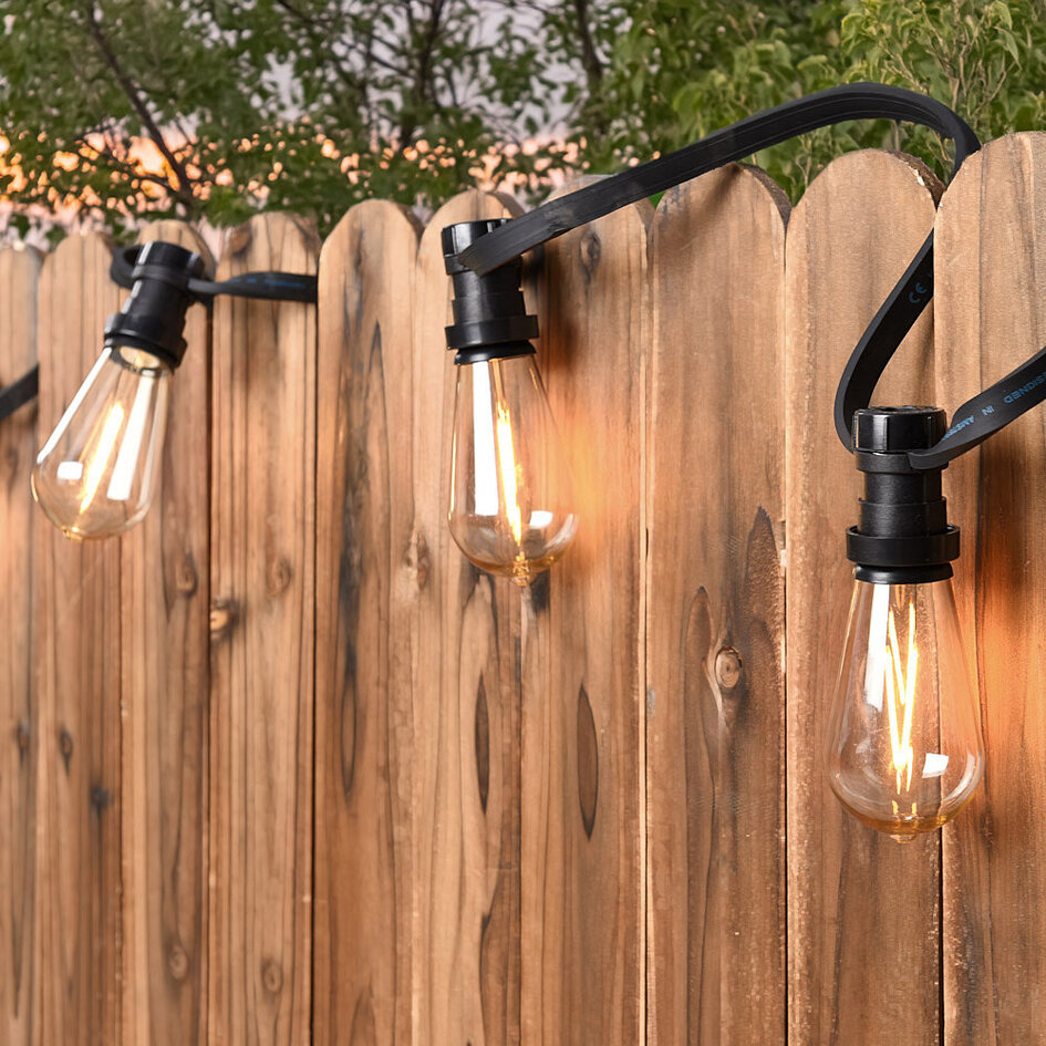 Prikkabel set met 2,5W filament lampen Ø60: optie dimbaar