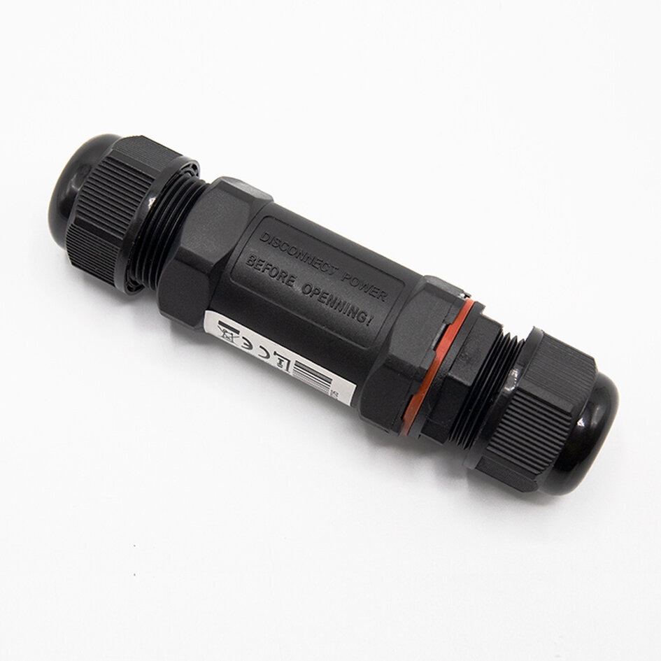 Waterproof connector 3 pin I-vorm