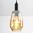 Hanglamp Mala met langwerpig glas - amber
