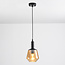 1-lichts hanglamp Mala - bolvormig glas