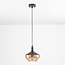 Hanglamp Mala - amber glas brede bol
