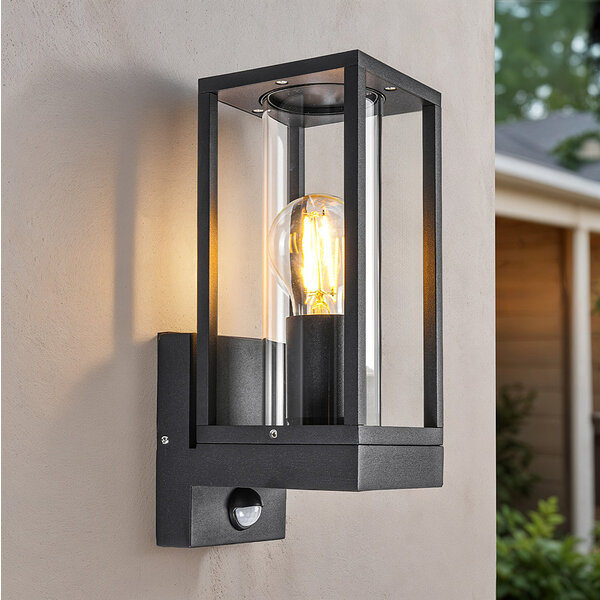 Buitenwandlamp Judy met bewegingssensor - zwart