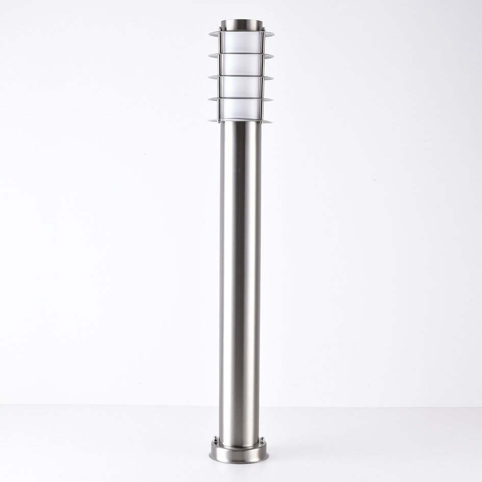 Smart staande RVS buitenlamp 80 cm incl. 10W Wifi  LED lamp - Silvio