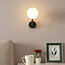 Wandlamp zwart - Runda
