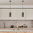 Hanglamp met gouden details zwart - Valce