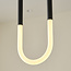 Design hanglamp Rohr - zwart met geïntegreerde LED