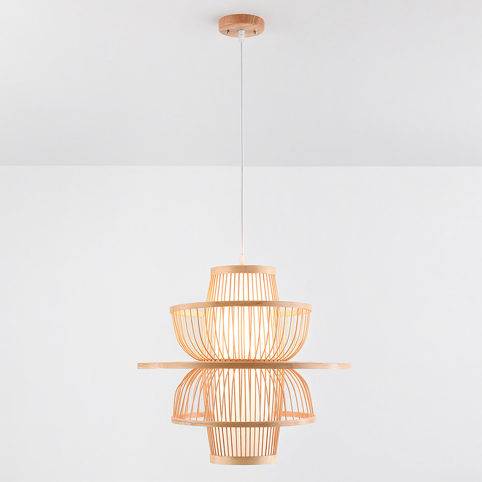 Hanglamp Kyoto van bamboe