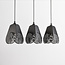 Design hanglamp Brussels 3-lichts in zwart
