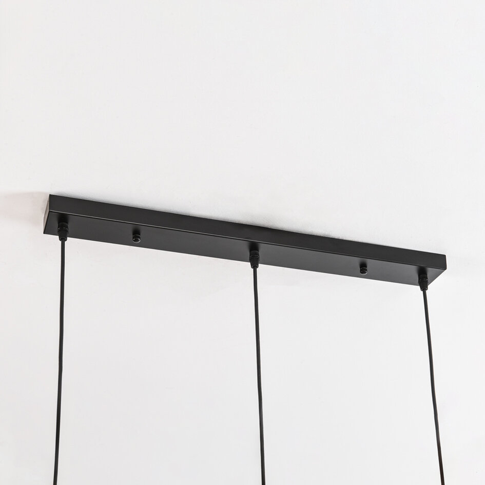 Design hanglamp zwart 3-lichts - Brussels