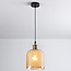 Hanglamp Lana - amber glas bolvormig