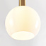 Hanglamp Dennis 3-lichts met melkwit glas - melkwit en goud