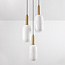 Hanglamp Dayley 3-lichts met melkwit glas - melkwit en goud