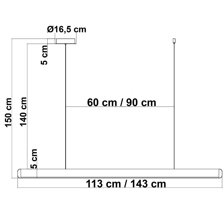 Dimbare gouden LED hanglamp - Harvey