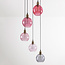 Hanglamp 5-lichts met gekleurd glas - Liya