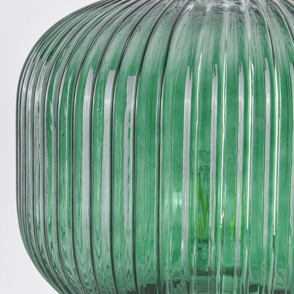 Retro tafellamp met groen glas - Inaya