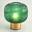 Retro tafellamp met groen glas - Inaya
