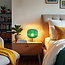 Retro tafellamp met groen glas - Inaya