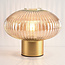 Retro tafellamp met amber glas - Indah