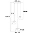 Moderne hanglamp met amber glas, 3-lichts - Vida