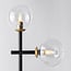2-lichts tafellamp Chase - transparant glas