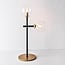 2-lichts tafellamp Chase - transparant glas