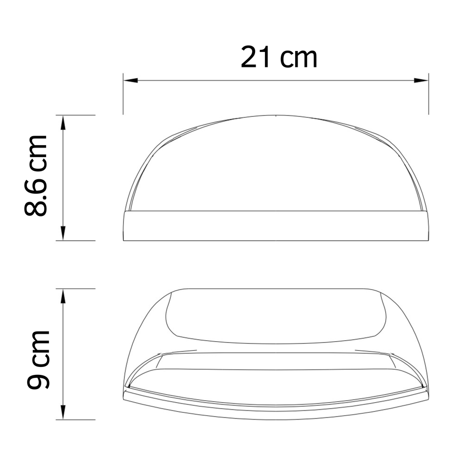 Moderne buitenwandlamp Jessy - antraciet